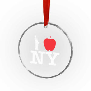 I Love NY Crystal Glass Ornament New York Lover Travel Gift TS10 Print Your Wear
