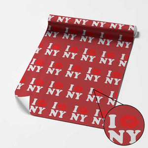 I Love NY Wrapping Paper Roll Sexy Lips Red Lipstick Kiss New York Lover Travel Gift TS10 Red Print Your Wear