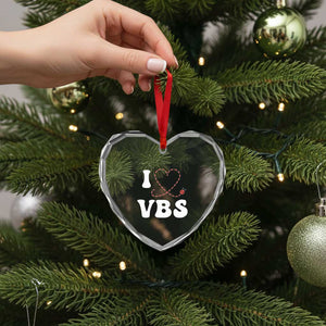 I Love VBS 2025 Heart Crystal Glass Ornament Vacation Bible School Ladybug VBS Team TS02 Print Your Wear