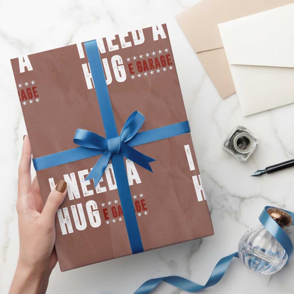 I Need A Huge Garage Funny Mechanic Wrapping Paper Roll Car Enthusiast
