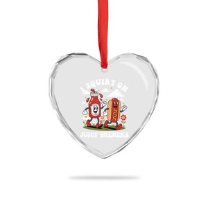 I Squirt On Juicy Wieners Heart Crystal Glass Ornament Inappropriate Raunchy Humor TS10 Print Your Wear