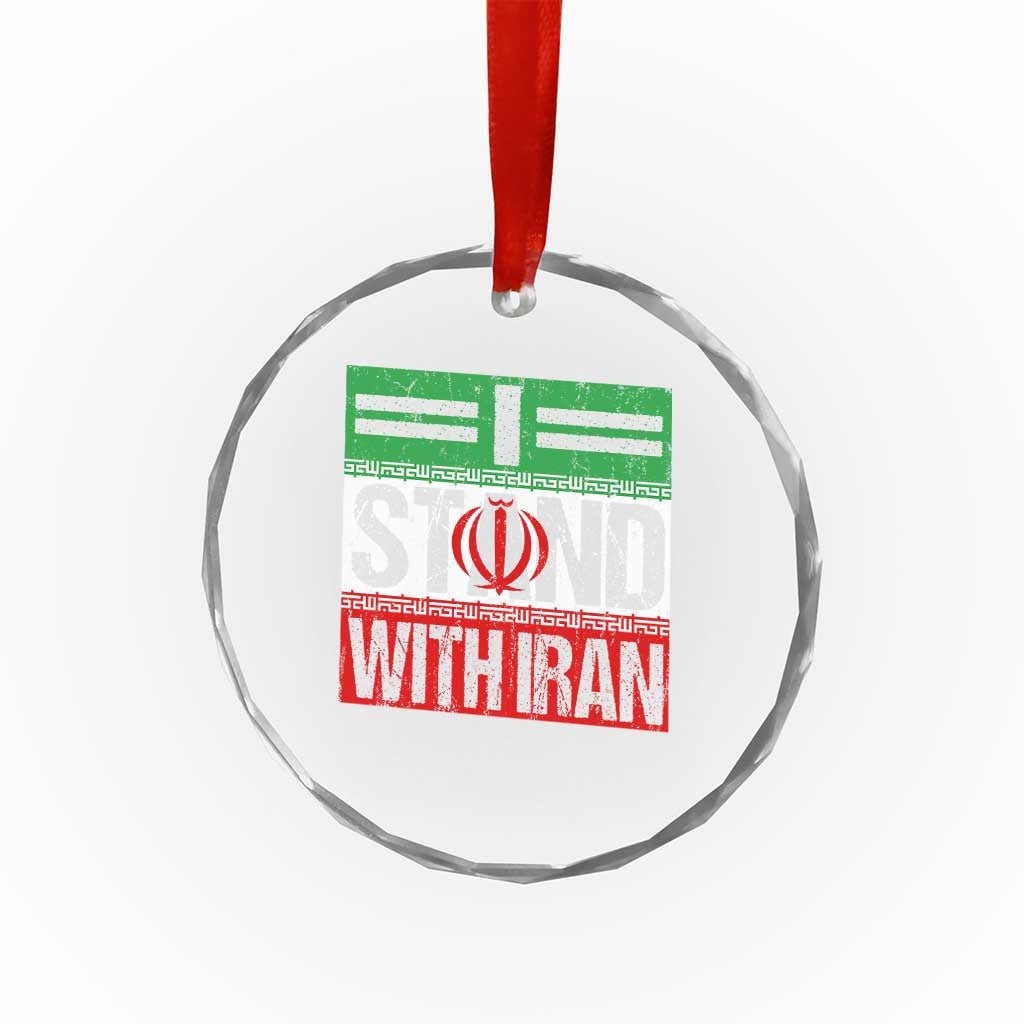 I Stand With Iran Crystal Glass Ornament Iranian People Freedom Protest TS11 Print Your Wear