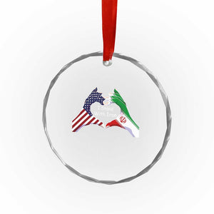 I Stand With Iran Crystal Glass Ornament Support Iranian People For Peace TS12 Print Your Wear