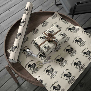 I Stand With Minnesota Wrapping Paper Roll Minnesota Anti ICE Immigration Protest TS14 Beige Print Your Wear