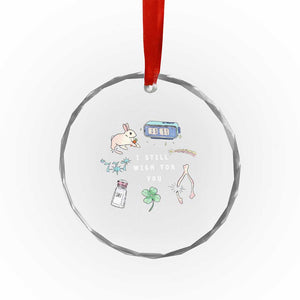 I Still Wish for You Lucky Rabbit 1111 Stars Clover Signs Crystal Glass Ornament TS11 Print Your Wear