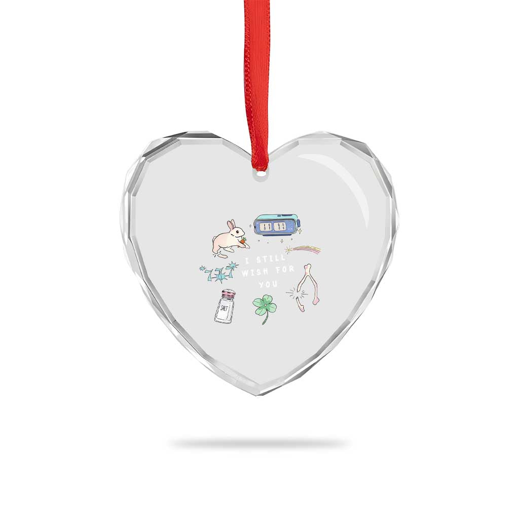 I Still Wish for You Lucky Rabbit 1111 Stars Clover Signs Heart Crystal Glass Ornament TS11 Print Your Wear