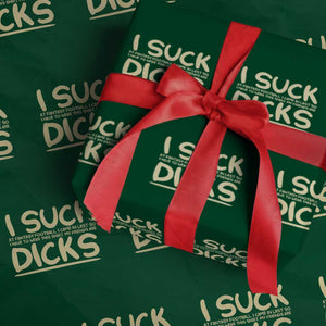 I Suck At Fantasy Football Wrapping Paper Roll Funny My Friends Are Draft Party Commish FFL TS10 Green Print Your Wear