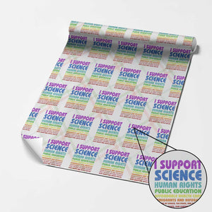 I Support Progressive Liberal Democratic Causes Protest Wrapping Paper Roll TS10 Christmas Plaid Print Your Wear