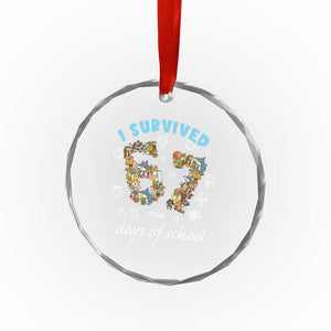 I Survived 67 Days of School Funny Six Seven Italian Brainrot Crystal Glass Ornament TS10 Print Your Wear