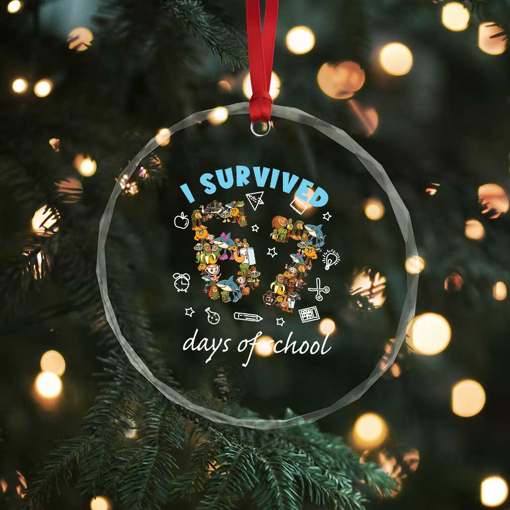 I Survived 67 Days of School Funny Six Seven Italian Brainrot Crystal Glass Ornament TS10 Print Your Wear