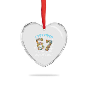 I Survived 67 Days of School Funny Six Seven Italian Brainrot Heart Crystal Glass Ornament TS10 Print Your Wear