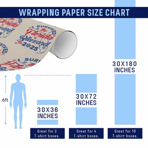 I Survived The Florida Blizzard Of 2025 Wrapping Paper Roll TS02 Print Your Wear
