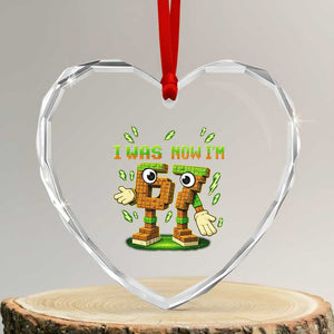 I Was 6 Now Im 7 7th Birthday 67 Meme Heart Crystal Glass Ornament Funny 6 7 Birthday Six Seven Kids Gaming TS10 Transparent Glass 3'' Heart Print Your Wear