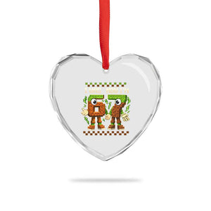 I Was 6 Now Im 7 7th Birthday 67 Meme Heart Crystal Glass Ornament Six Seven Checkered Kids Gaming Meme TS10 Print Your Wear