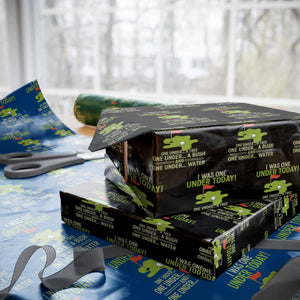 I Was One Under Today Funny Golf Humor Wrapping Paper Roll Sarcastic Golfer Joke Gift for Amateur Golfing Enthusiasts n Dads TS02 Black Print Your Wear