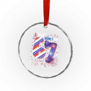 I Was Six Now I Am Seven Crystal Glass Ornament Patriotic 7th Birthday Gift TS12 Print Your Wear