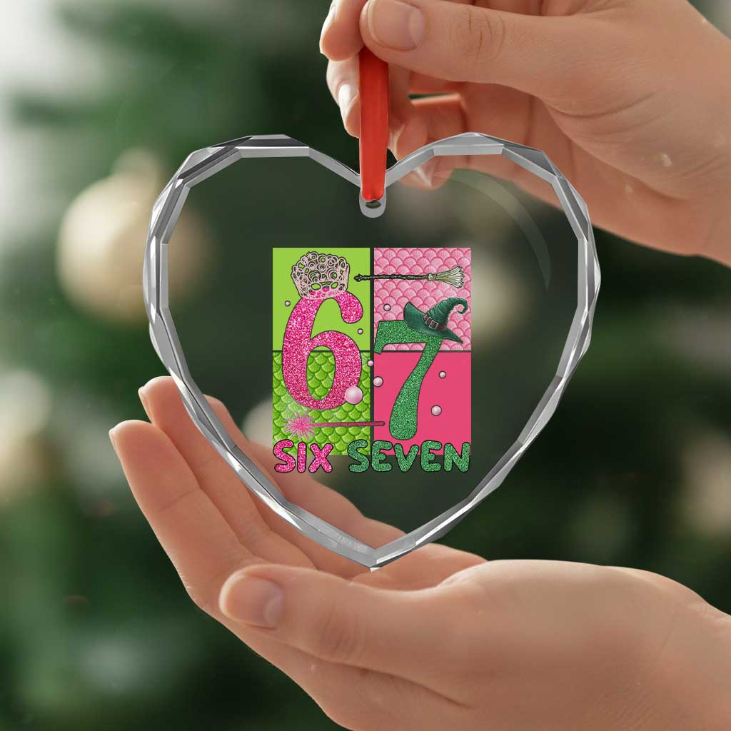 I Was Six Now I Am Seven Heart Crystal Glass Ornament Fantasy Birthday Girl TS12 Print Your Wear