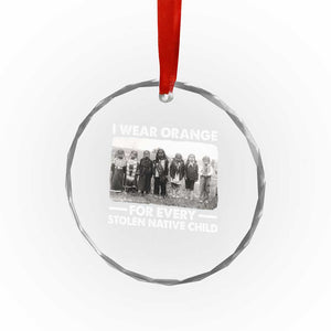 I Wear Orange For Every American Native Child Crystal Glass Ornament - Print Your Wear