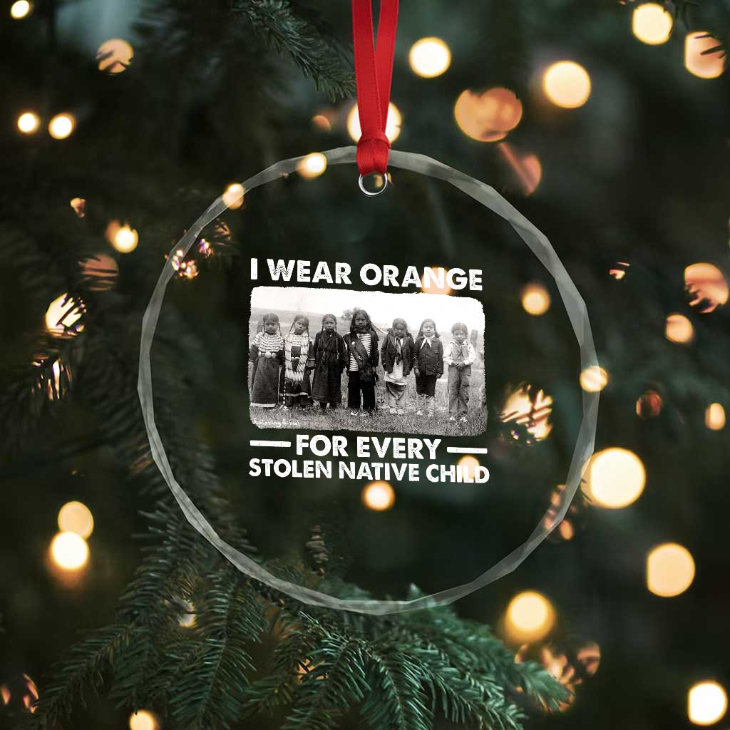 I Wear Orange For Every American Native Child Crystal Glass Ornament TS10 Print Your Wear