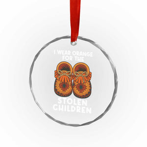 I Wear Orange For Every Stolen American Native Child Crystal Glass Ornament Orange Day - Print Your Wear