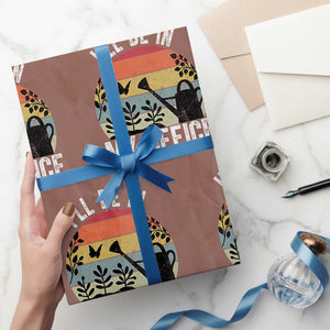 I Will Be In My Office Wrapping Paper Roll Funny Gardening Lover Gift TS12 Mocha Print Your Wear