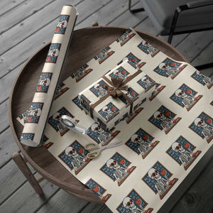 I Will Just Wait Until It Is Quite Wrapping Paper Roll Funny Skeleton Teacher TS14 Beige Print Your Wear