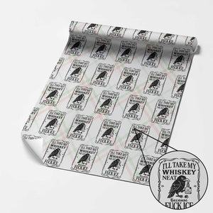 I Will Take My Whiskey Neat Because Fck Ice Wrapping Paper Roll Funny Political Whiskey TS12 Christmas Plaid Print Your Wear