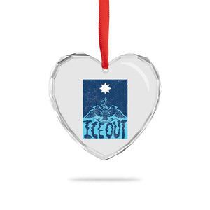 Ice Out Minnesota Loon Heart Crystal Glass Ornament MN State Protest TS11 Print Your Wear