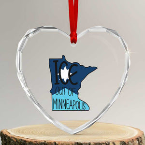 Ice Out Of Minneapolis Heart Crystal Glass Ornament Minnesota Community Support Gift TS12 Transparent Glass 3'' Heart Print Your Wear
