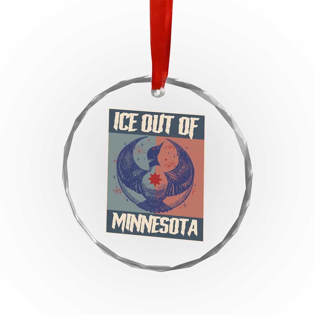 Ice Out Of Minnesota Crystal Glass Ornament Social Justice Solidarity TS12 Print Your Wear