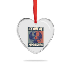 Ice Out Of Minnesota Heart Crystal Glass Ornament Social Justice Solidarity TS12 Print Your Wear