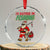 Id Rather Be Fishing Crystal Glass Ornament Funny Christmas Holiday Gift TS12 Transparent Glass 3'' Circle Print Your Wear