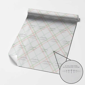 If Paul were Here We'd Be Getting A Letter Wrapping Paper Roll Funny Christian Humor TS14 Christmas Plaid Print Your Wear