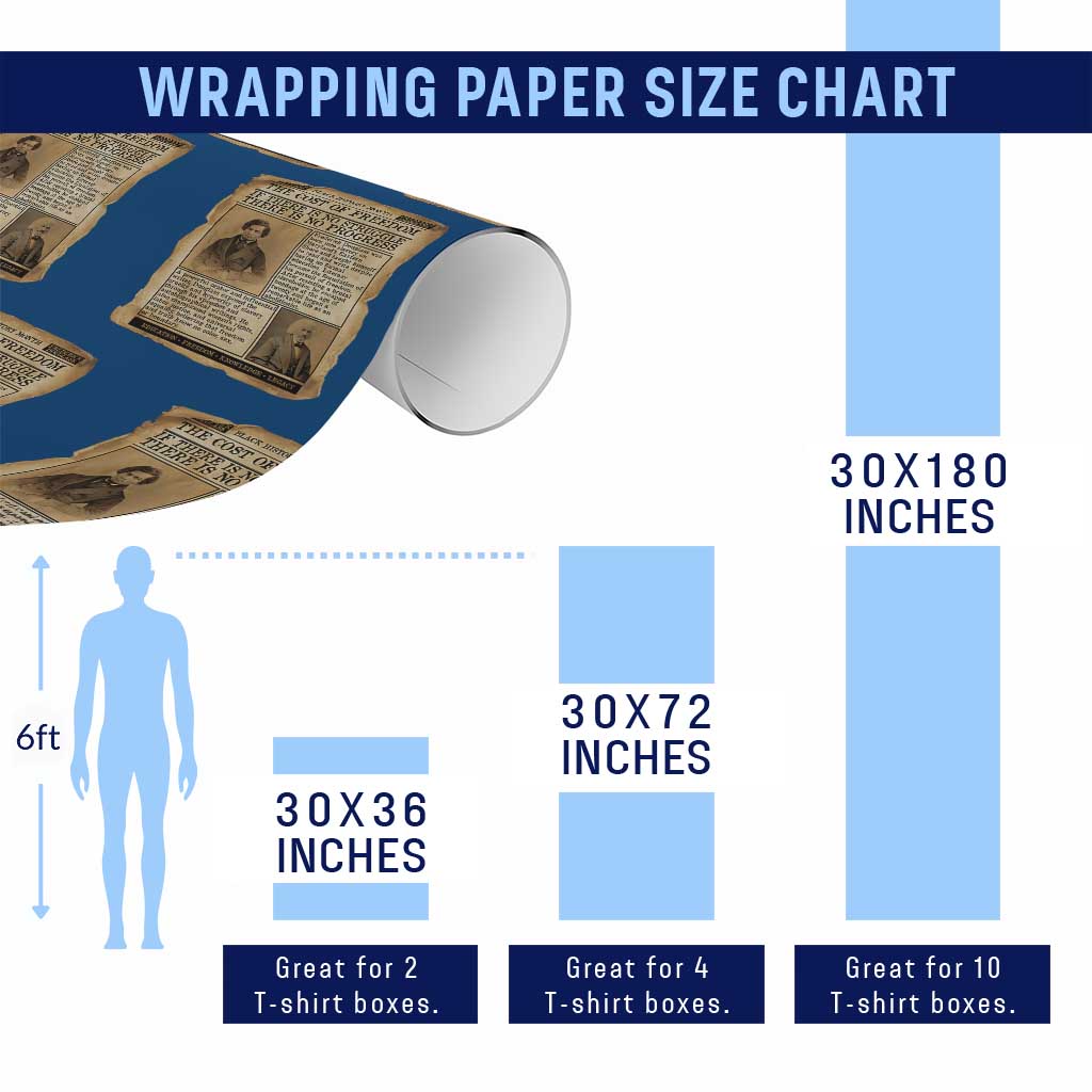 If There Is No Struggle No Progress Wrapping Paper Roll Frederick Douglass Newspaper TS12 Print Your Wear