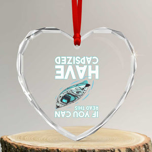 If You Can Read This I Have Capsized Heart Crystal Glass Ornament Funny Boating TS14 Transparent Glass 3'' Heart Print Your Wear