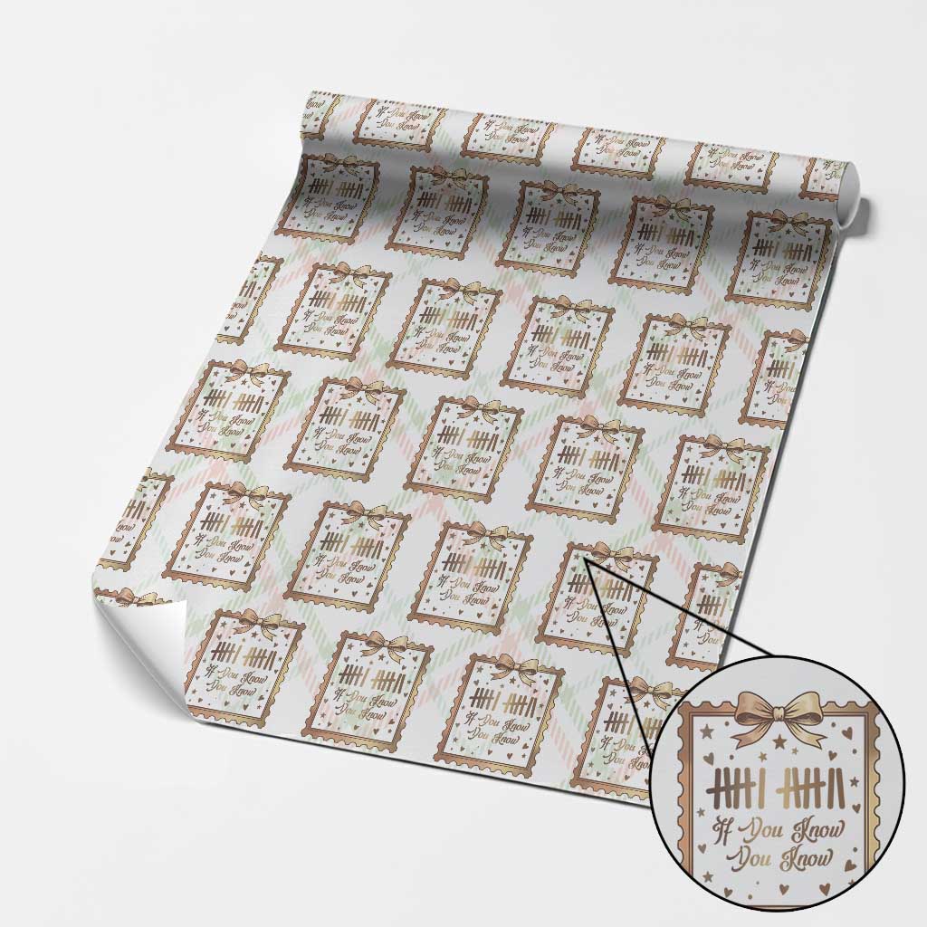 If You Know You Know Six Seven Meme Wrapping Paper Roll African American Gift TS12 Christmas Plaid Print Your Wear