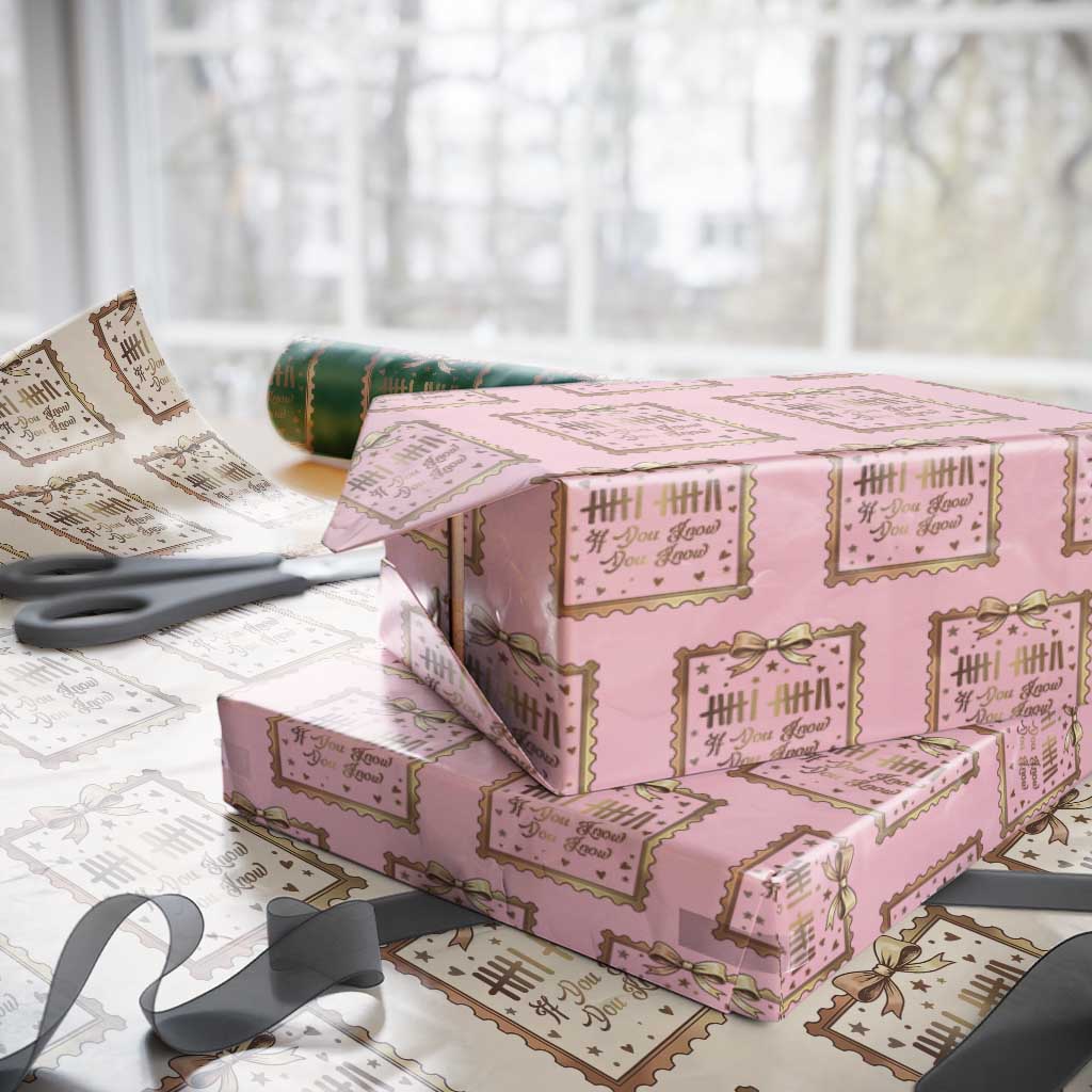 If You Know You Know Six Seven Meme Wrapping Paper Roll African American Gift TS12 Light Pink Print Your Wear