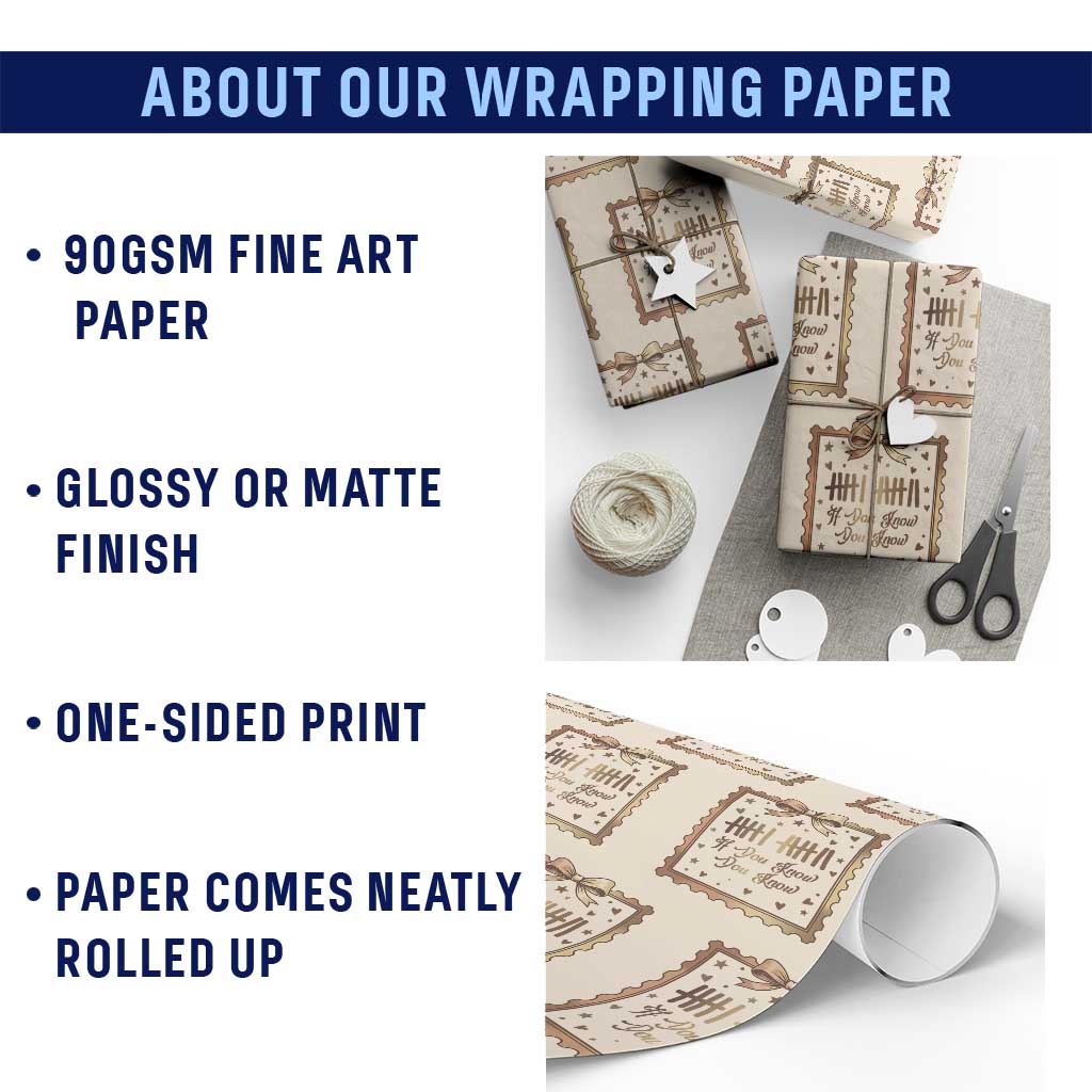 If You Know You Know Six Seven Meme Wrapping Paper Roll African American Gift TS12 Print Your Wear