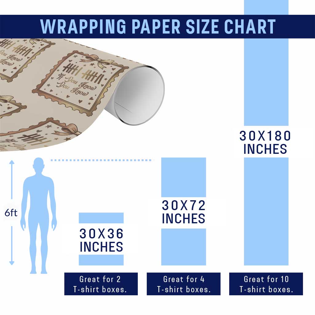 If You Know You Know Six Seven Meme Wrapping Paper Roll African American Gift TS12 Print Your Wear