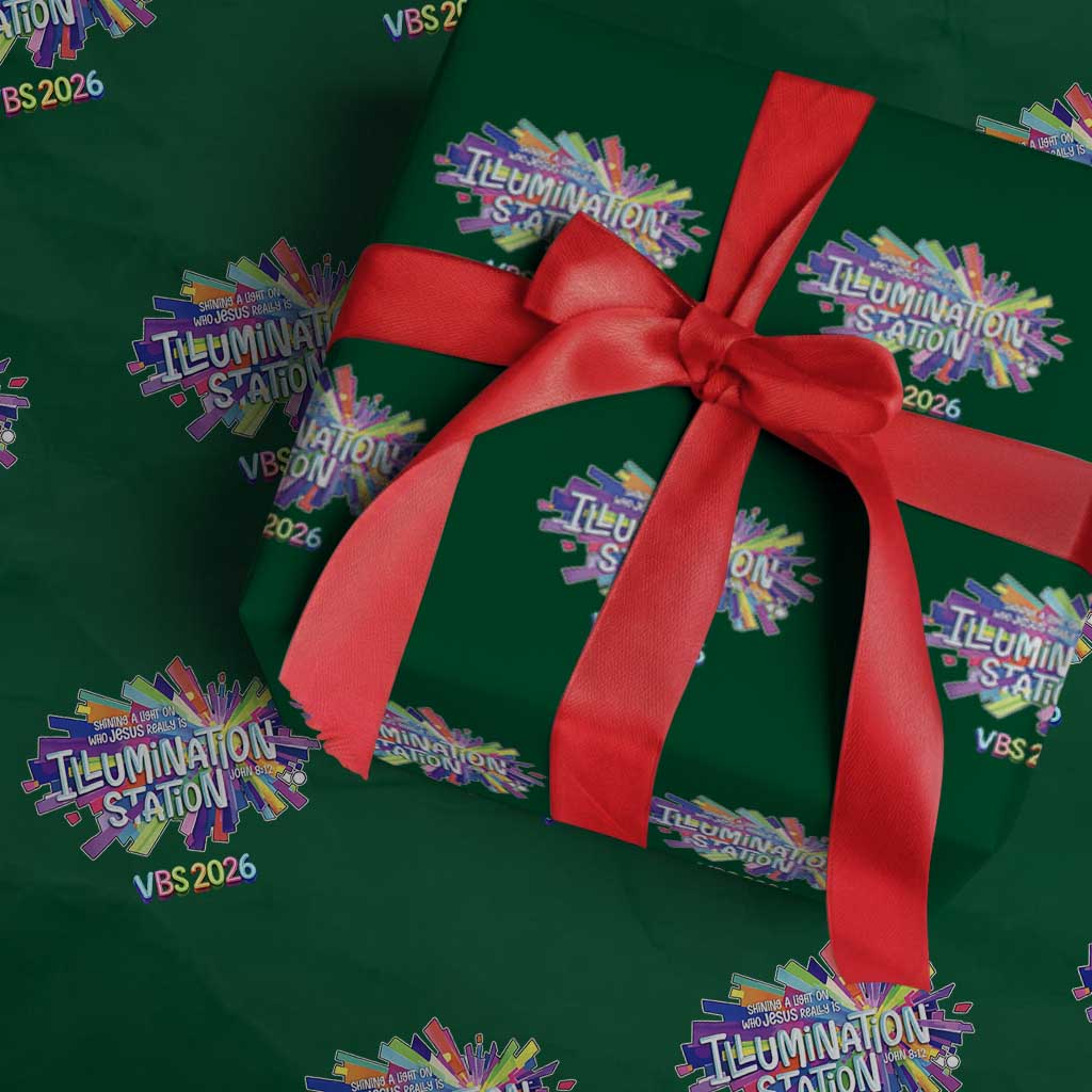 Illumination Station VBS 2026 Christian Lights Wrapping Paper Roll Bible Jesus
