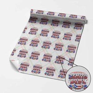 I’m Here for the Benito Bowl Wrapping Paper Roll Funny Music Fan Football Game Day TS02 Christmas Plaid Print Your Wear