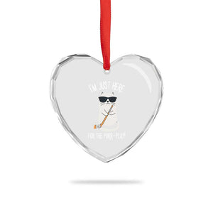 Im Just Here For The Purr Play Heart Crystal Glass Ornament Funny Cat Hockey Gift TS12 Print Your Wear