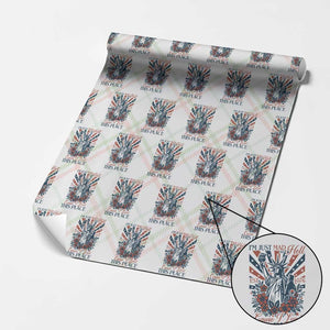 I'm Just Mad As Hell Cause I Love This Place Wrapping Paper Roll Vintage Statue of Liberty Patriotic Retro Flora