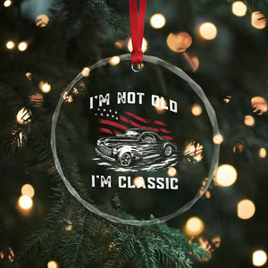 I'm Not Old I'm Classic Crystal Glass Ornament 1941 American Classic Hotrod