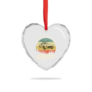 I'm Not Old I'm Classic Heart Crystal Glass Ornament Retro Sports Car Euro Classic