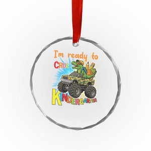 Im Ready To Crush Kindergarten Crystal Glass Ornament Dinosaur Driving Truck Gift TS12 Print Your Wear