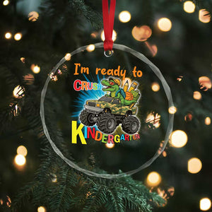 Im Ready To Crush Kindergarten Crystal Glass Ornament Dinosaur Driving Truck Gift TS12 Print Your Wear