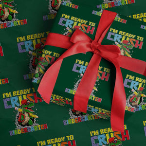 I'm Ready to Crush Pre-K Back to School T-Rex Dinosaur Wrapping Paper Roll