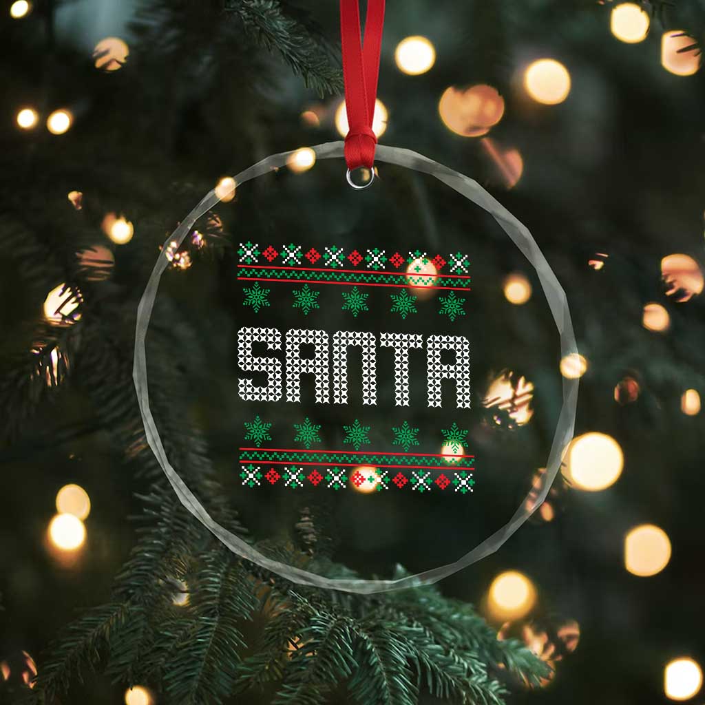 I'm So Good Santa Came Twice Santa Crystal Glass Ornament Funny Ugly Matching Couple Christmas Outfit Pajama TS10 Print Your Wear