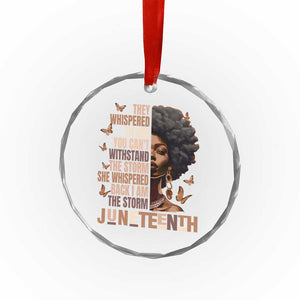 I'm The Storm Black Women Crystal Glass Ornament Juneteenth Black History Melanin TS10 Print Your Wear